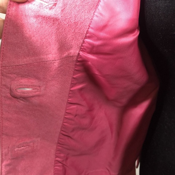 Valerie by Valerie stevens pink jacket 100%suede - Picture 4 of 14